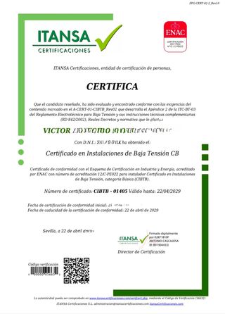 Electricista: Instalaciones eléctricas