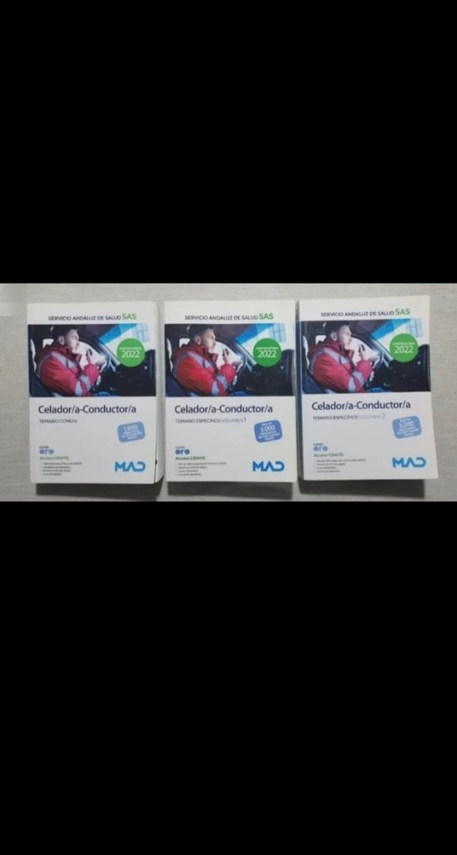 Test y supuestos prácticos celador-conductor SAS 