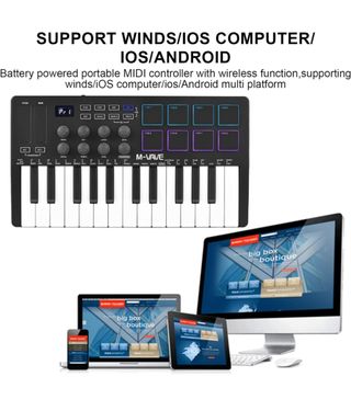 Controlador MIDI 25 teclas