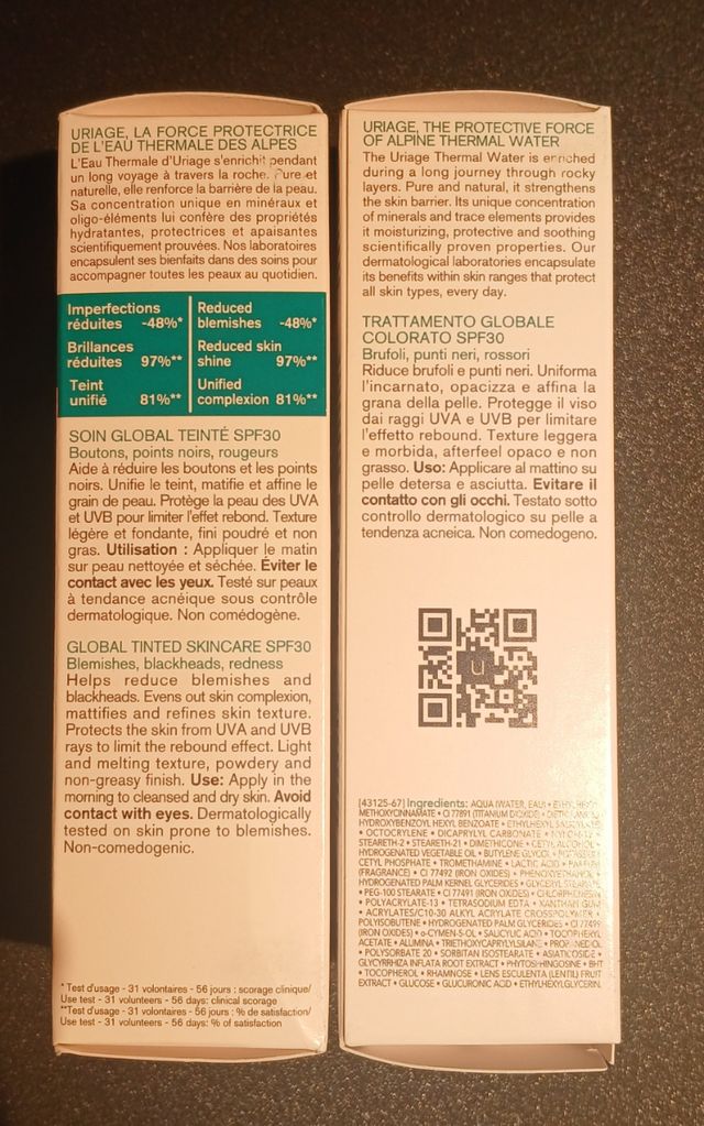 HYSÉAC - 3-REGUL URIAGE Cuidado con Color SPF30