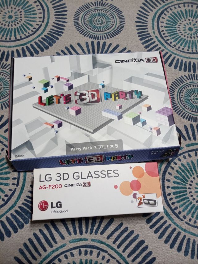 7 gafas 3d pasivas LG