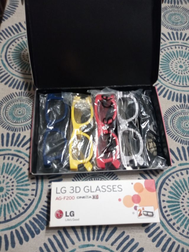 7 gafas 3d pasivas LG