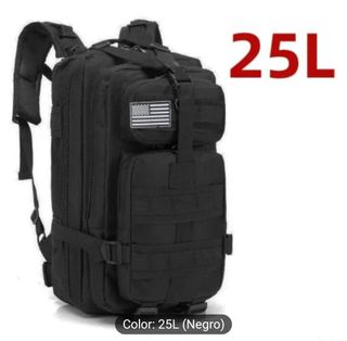 NUEVA MOCHILA TÁCTICA NEGRA 