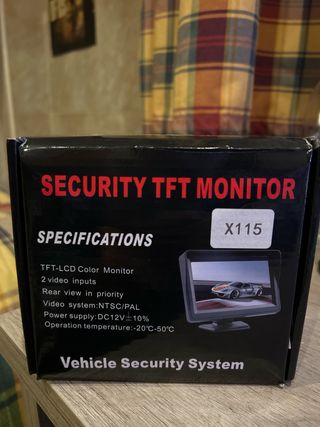 Cámara trasera coche y Monitor 4’’
