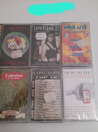 Musicassette lotto 10 pezzi dance misti