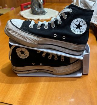 Converse negras Chuck Taylor All Star Plataform 