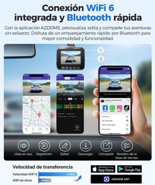 Cámara para coche, camión, con GPS, graba...