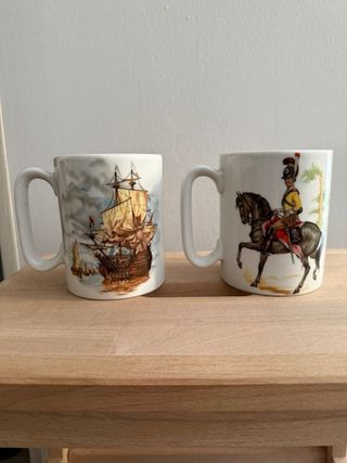 Tazas grandes Porcelanas Guillen Madrid