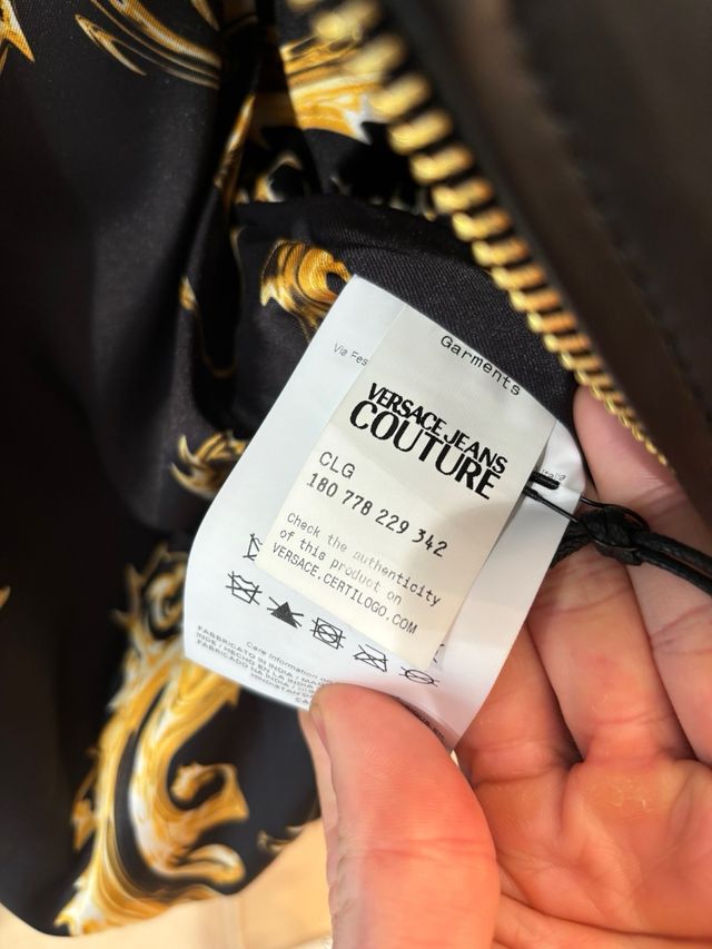 Caqueta bomber cuero VERSACE JEANS COUTURE