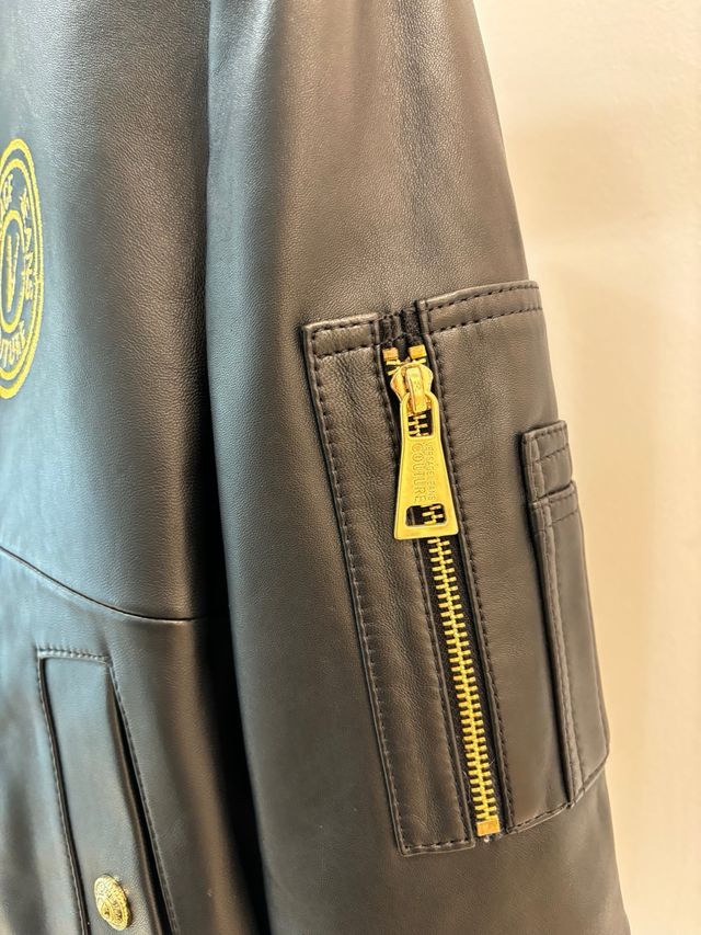 Caqueta bomber cuero VERSACE JEANS COUTURE