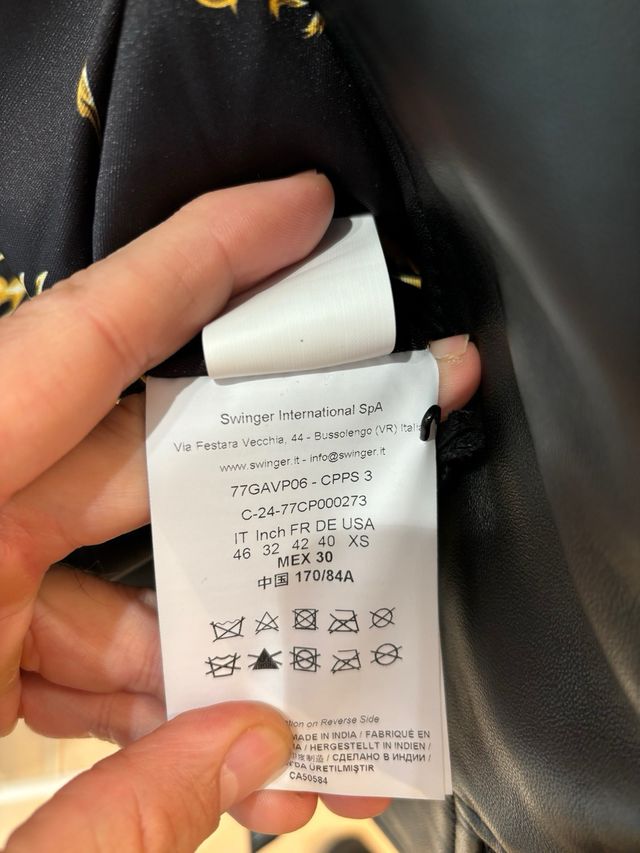 Caqueta bomber cuero VERSACE JEANS COUTURE