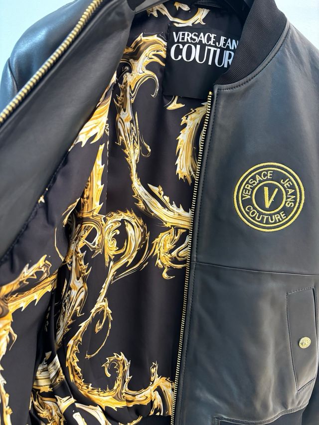 Caqueta bomber cuero VERSACE JEANS COUTURE