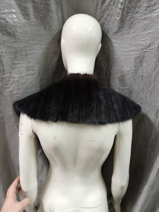 Collo stola scialle vera pelle