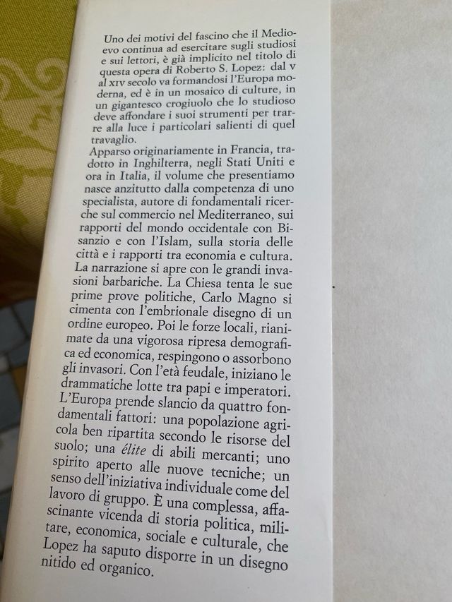 La  nascita  dell'Europa. Ed. Einaudi