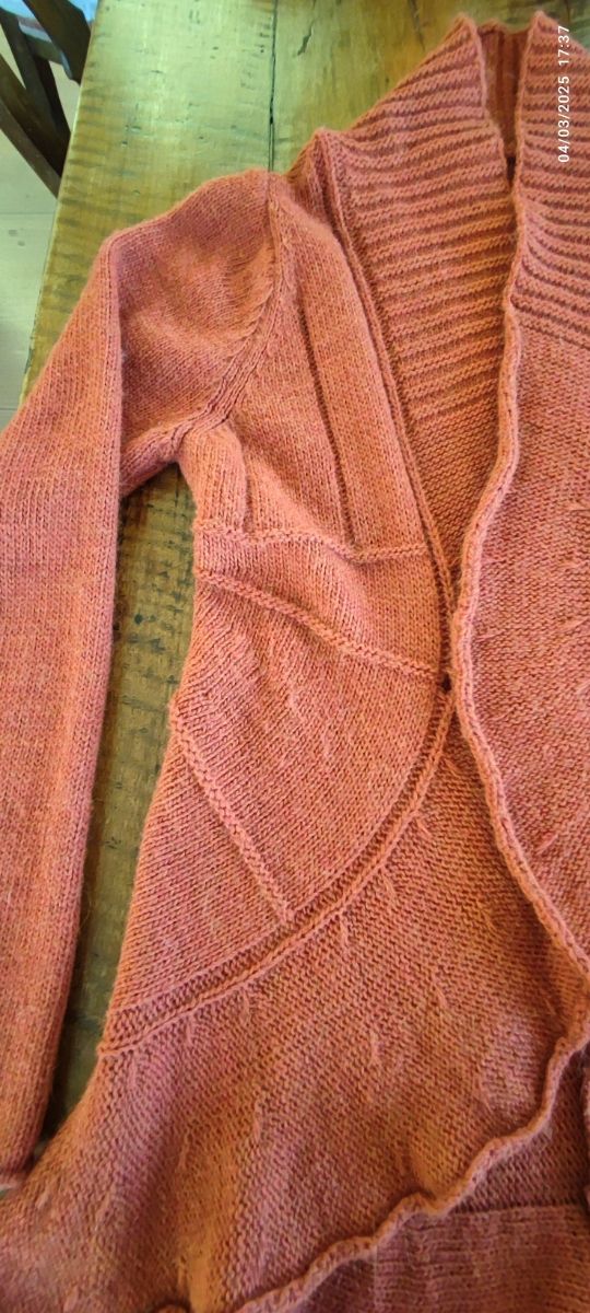 Cardigan in lana e alpaca