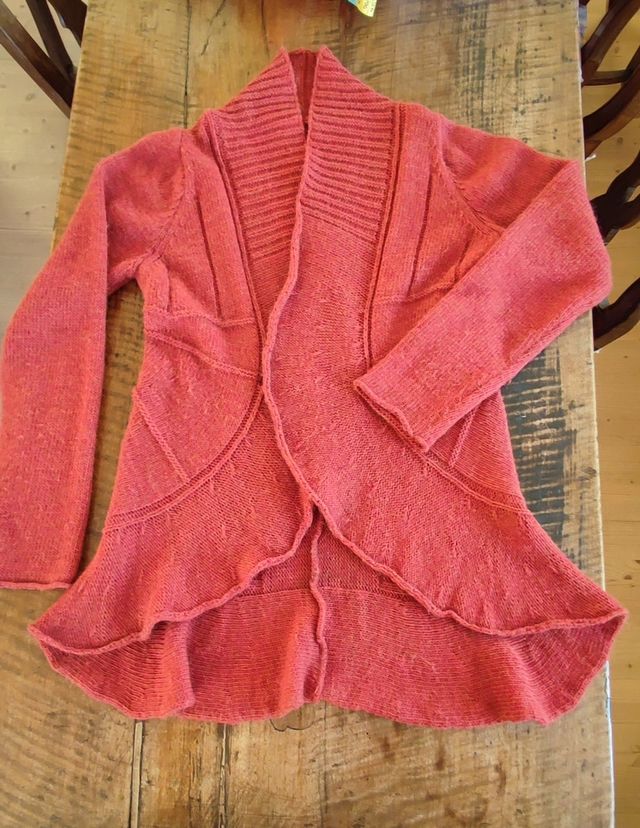 Cardigan in lana e alpaca