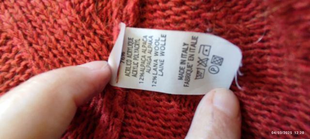 Cardigan in lana e alpaca