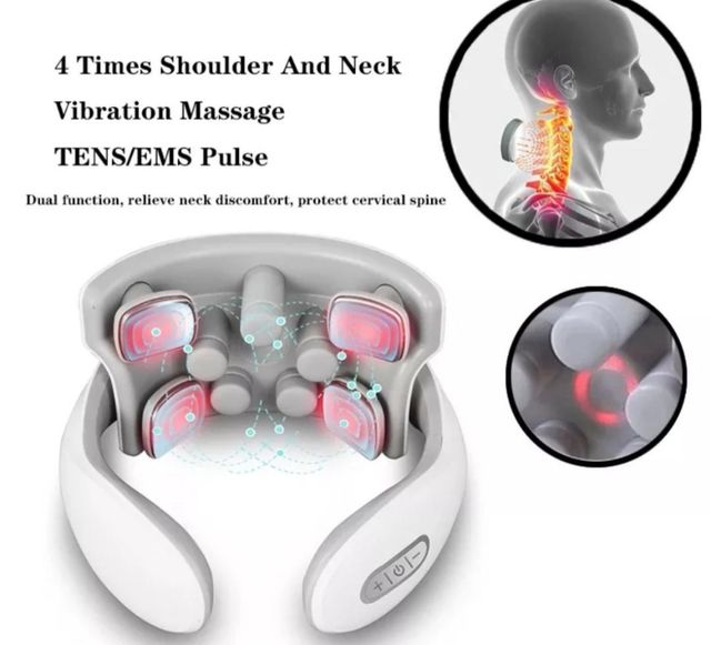 Aparelho massajador de pescoço coluna Cervical