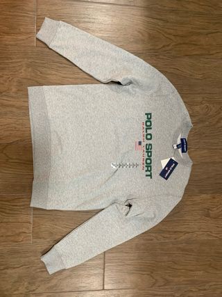 Sudadera Gris Polo Sport