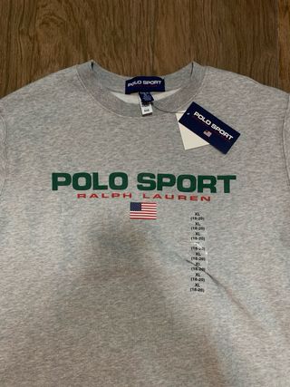 Sudadera Gris Polo Sport