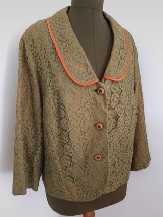 Blazer Vintage de Encaje 
