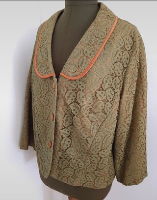 Blazer Vintage de Encaje 