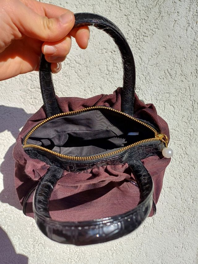 Borsa a mano burgundy