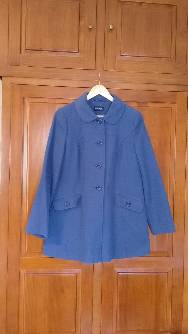 Chaqueta ligera de mujer azul - L
