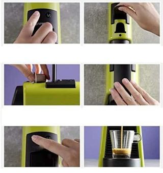 Cafetera Nespresso De longhi Verde.