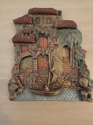 Cuadro-paisaje de resina portuguesa para colgar