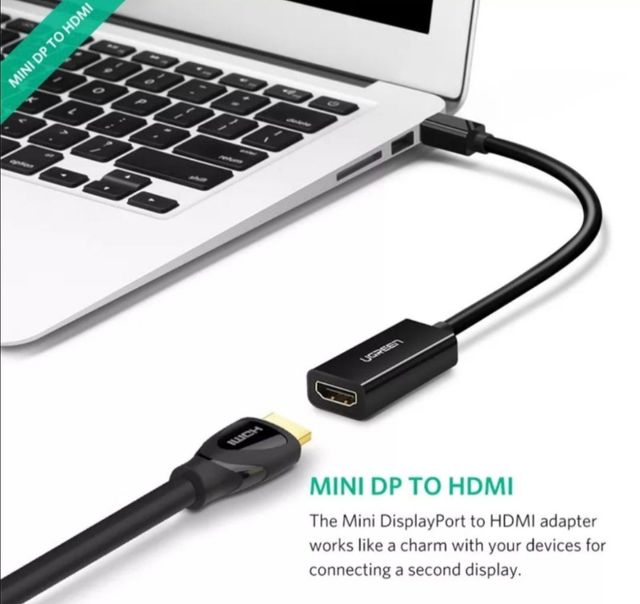 Cabo adaptador Mini Displayport to HDMI MacBook Su