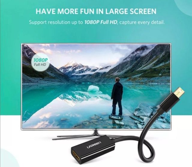 Cabo adaptador Mini Displayport to HDMI MacBook Su