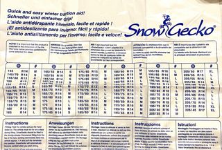 Cadenas de nieve de tela para coche