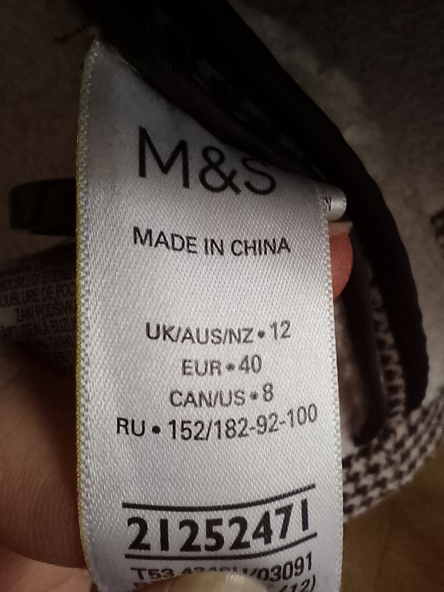 Abrigo de Lana Marks and Spencer