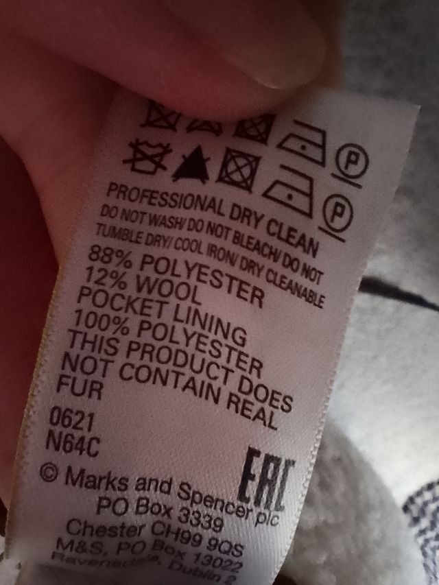 Abrigo de Lana Marks and Spencer