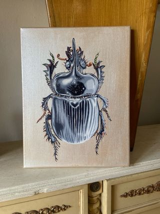 Arte hecho a mano Óleo y Acrílico 27x35cm