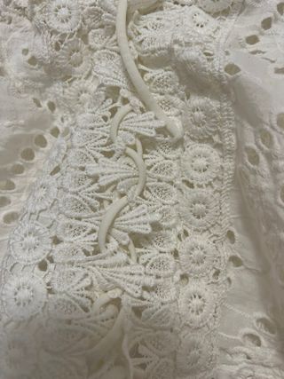 Blusa boho romántica color blanco