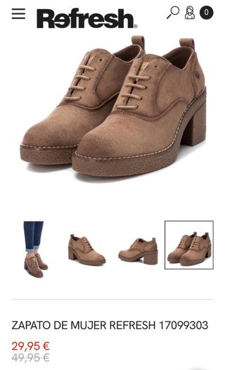 Botines con cordones marrones