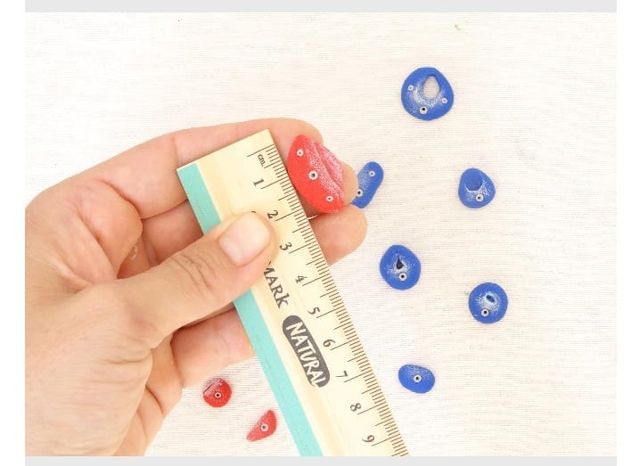 Imanes de rocódromo (incluye 6 presas) Artesanía