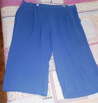 Camiseta azul con estampado mujer