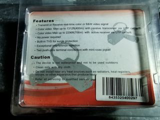 Lotto 4 confez. Video balun x telecamere