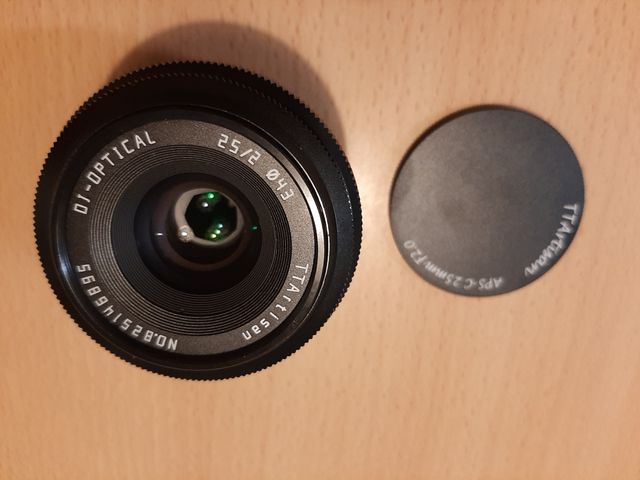 Objetivo cámara de fotos