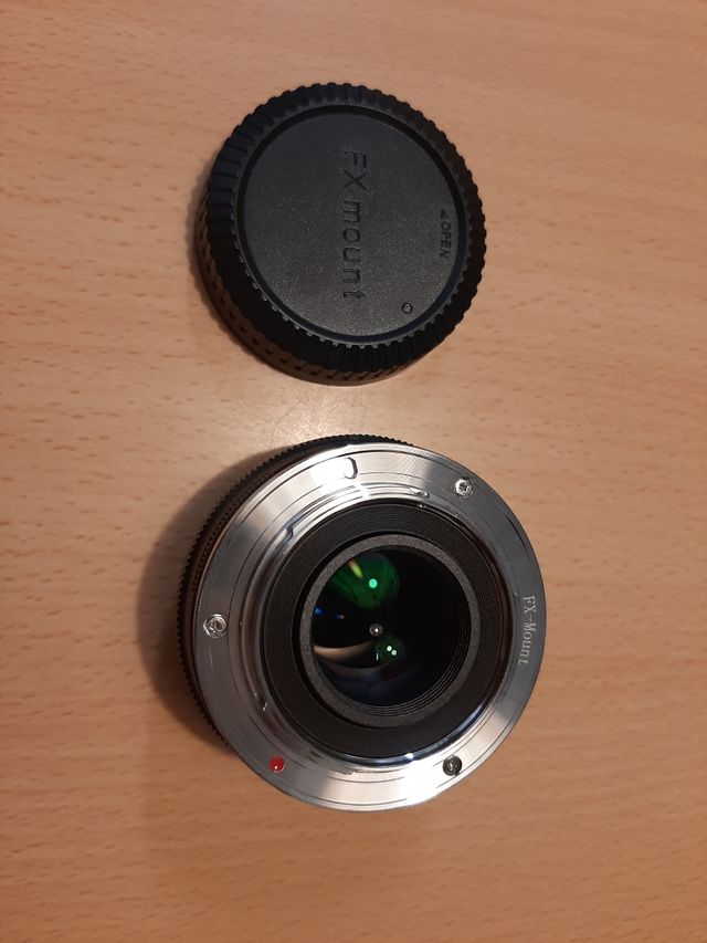 Objetivo cámara de fotos