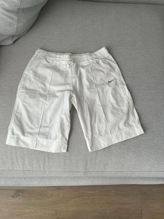 Pantalon blanco sport bermudas nile talla s
