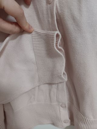 Chaqueta cárdigan rosa palo HM