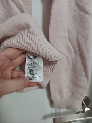 Chaqueta cárdigan rosa palo HM