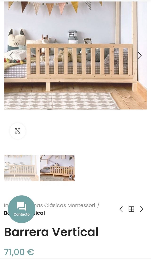 Cama Casita Cabaña Montessori