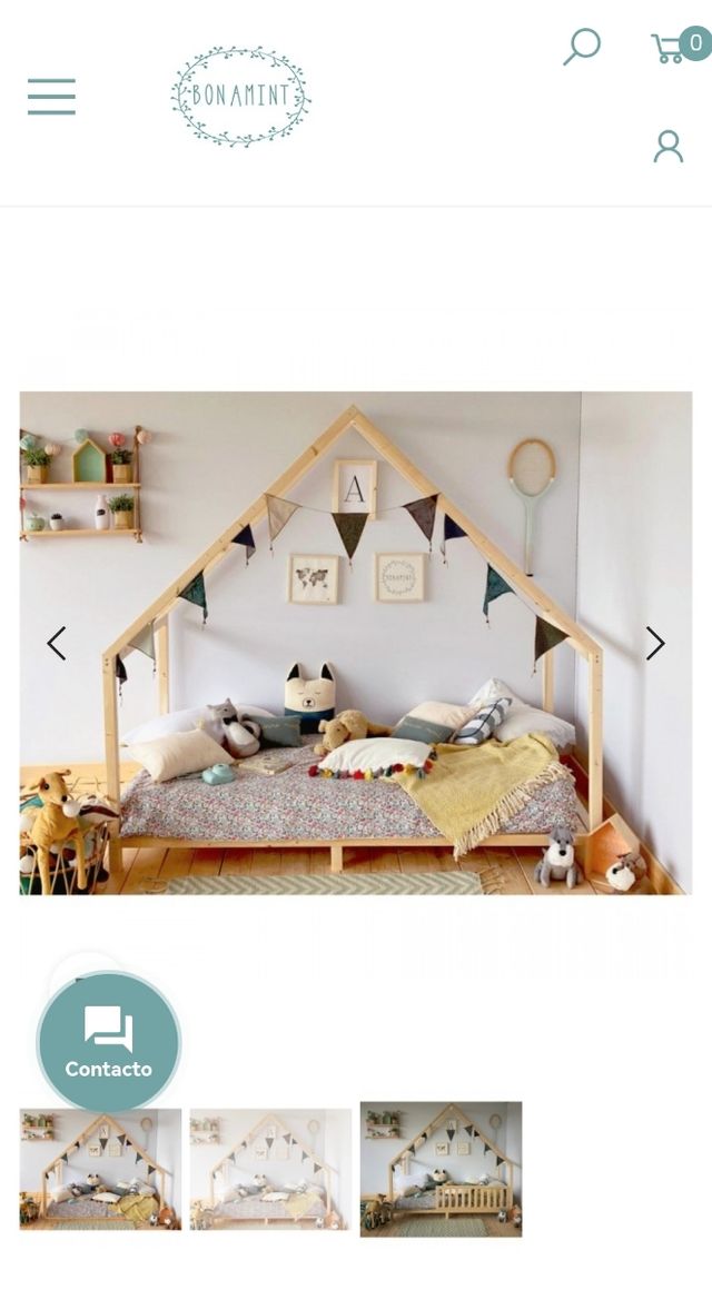 Cama Casita Cabaña Montessori