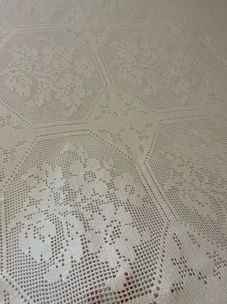 OFFERTA! Coperta VINTAGE ricamata a mano