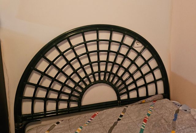 Dormitorio mimbre precioso. 